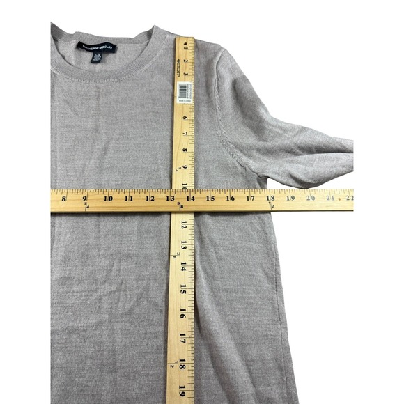 Katherine Barclay Sweater Womens Large Merino Wool Crewneck Pullover Classic - Picture 7 of 7